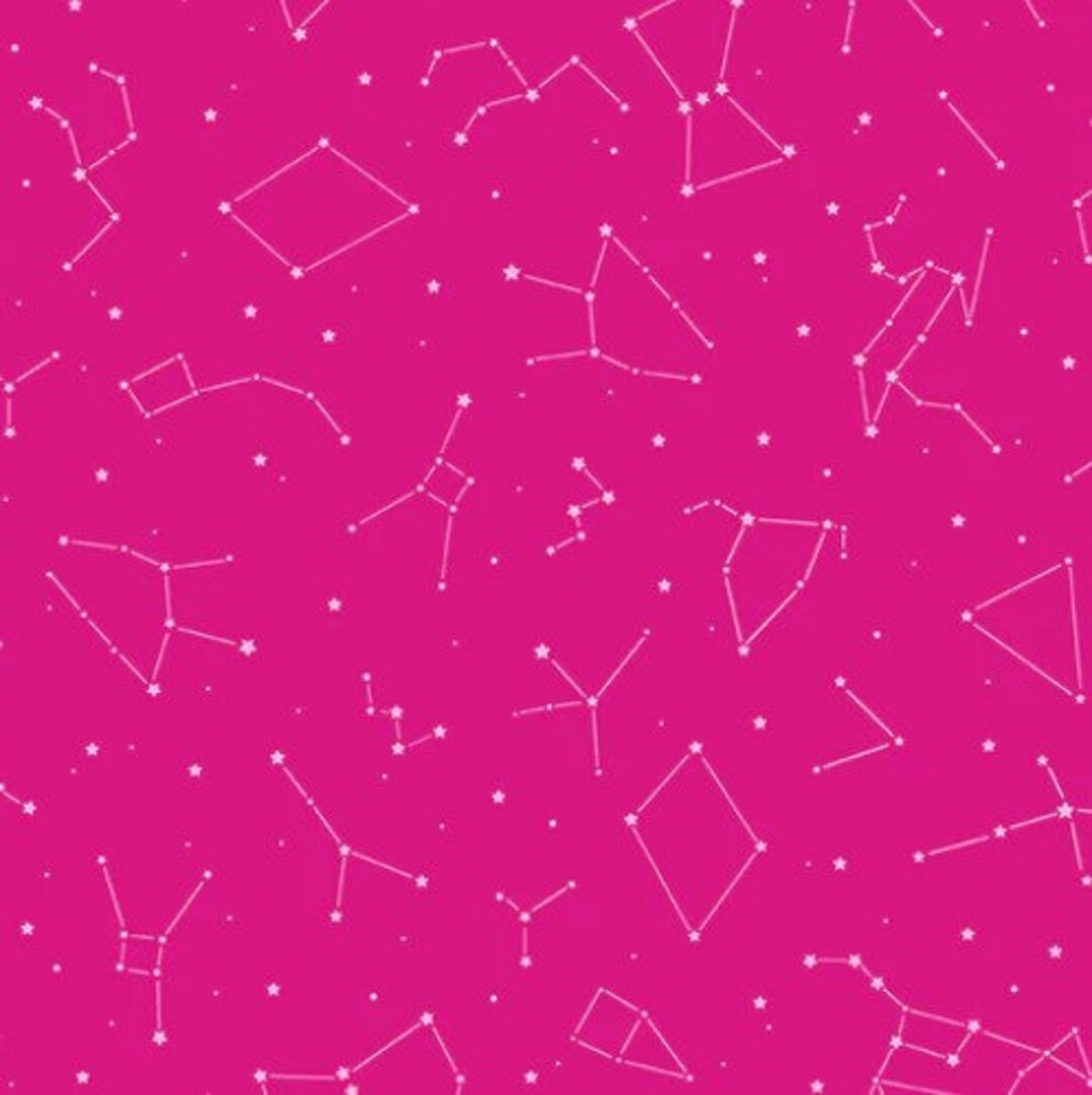 PBS Fabrics - Constellations - Pink 12099352 - Etsy