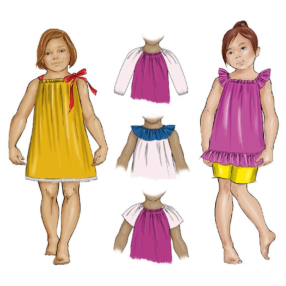Tadah Patterns Seaside Dress and Top Tadah Patterns Seaside Dress and Top
