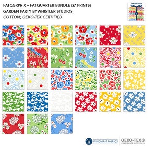 Garden Party by Whistler Studios Windham Fabrics Fat Quarter Bundle (27 prints)