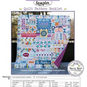 Dear Diary Book - Block Of The Month Quilt Pattern  - BOM - From Rebecca Mae Designs By Noel, Sherri-  March 2020