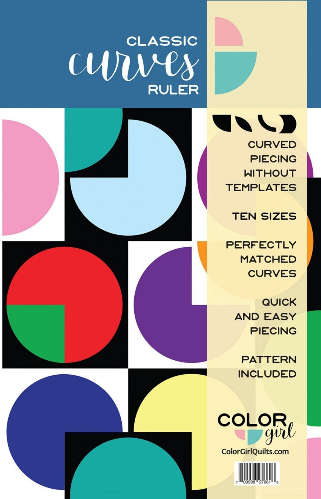 Classic Curves Ruler # CLRGRUL1 - Color Girl Quilts Ruler CCR8-23 - Etsy