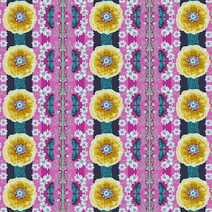 Freespirit - Anna Maria Horner - Vivacious - Lawn - Natural Order - Magenta - CLAH003.MAGENTA