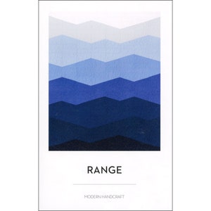 Range Quilt Pattern or QUILT KIT by Modern Handcraft Lap 64x78