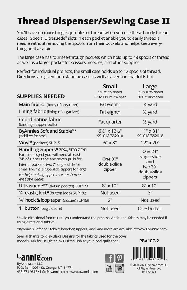 Store Thread Dispenser Thread Dispenser / Sewing Case II Organizer and Carrier Pattern From by ...
