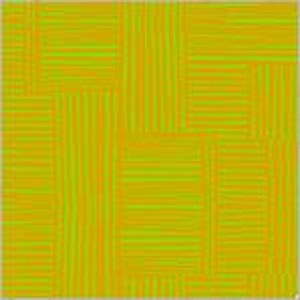 Pode incluir: Padrão geométrico abstrato com linhas horizontais e verticais sobrepostas em tons de verde e amarelo.