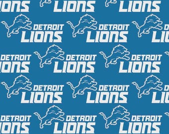 Fabric Traditions - Detroit Lions Football NFL Fabric - 58"/60" Wide - 14727-D