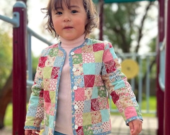 Tic Tac Toe - Children's Patchwork Jacket Pattern By Melly and Me