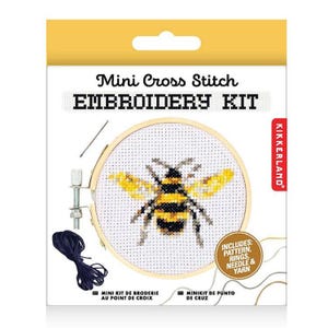 Mini korsstygnsbroderikit Bi