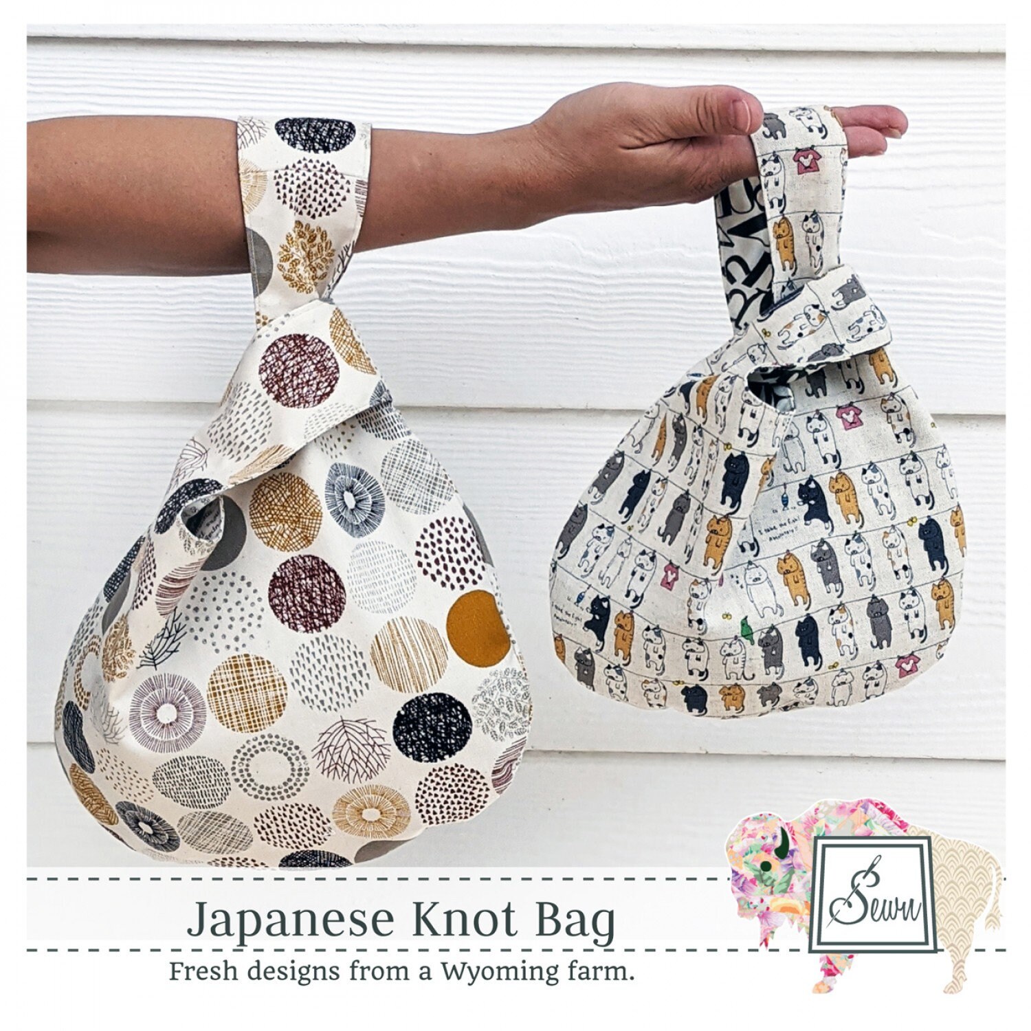 Japanese knot bag on sale pattern