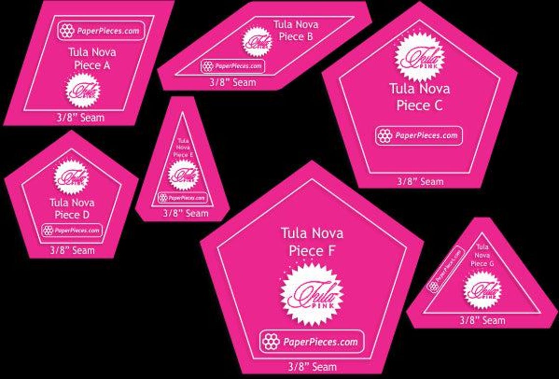 Tula Pink's - SUPER Nova Complete Set/papers/acrylic Templates ...