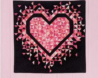 Wzór na kołdrę MINI Exploding Heart – Slice of Pi Quilts