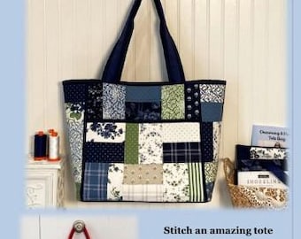 Charming 8 Pocket Tote Bag Pattern by J Minnis Designs