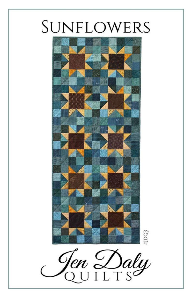 Sunflowers Table Runner Pattern by Jen Daly - Etsy
