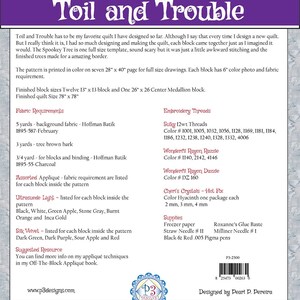 Toil and Trouble Quilt Pattern by P3 Designs - Etsy