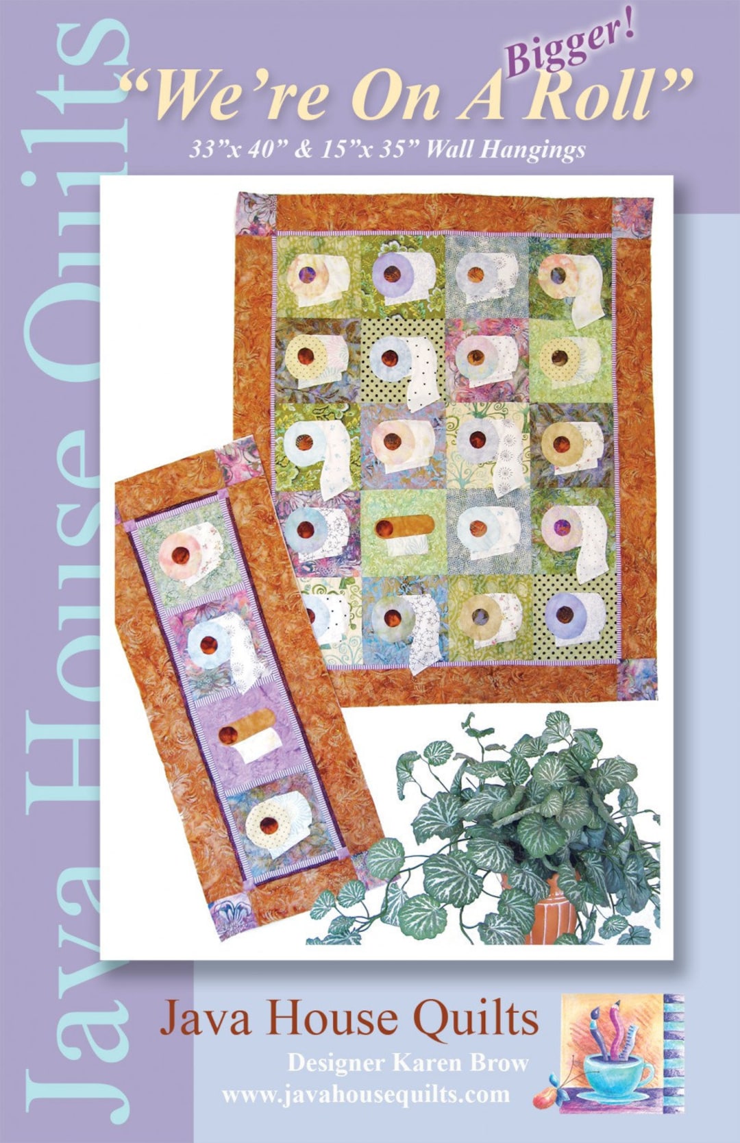 Toilet Paper Quilt Pattern by Java House Quilts We're on a Bigger Roll