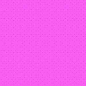 May include: A seamless pattern of small red dots on a bright pink background.