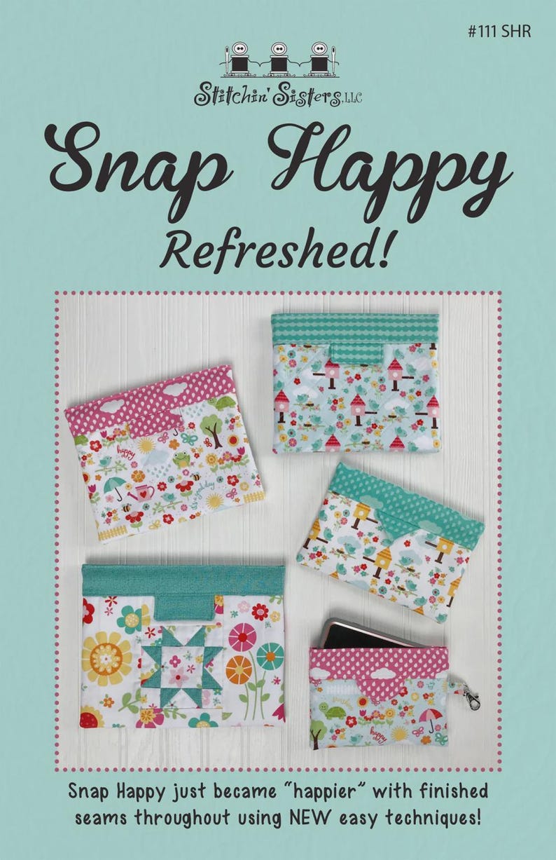 Snap Happy Refreshed Bag Pattern by Stitchin Sisters - Etsy