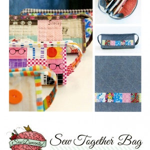 Sew Together Bag Pattern and Kit - From Sew Demented- All Hardware and Interfacing Included!  JUST ADD FABRIC!