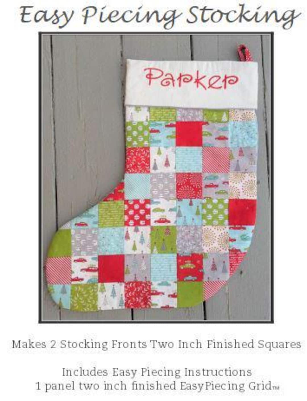 Easy Piecing Stocking Pattern by Ten Sisters Handicraft - Etsy