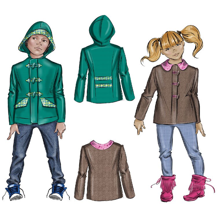 Tadah Patterns - Duffle Coat - Etsy