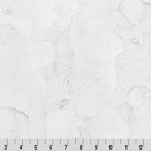 Shannon Fabrics - Minky Cuddle Fabric - Luxe Cuddle Hide im Schnee - 60 &quot;Breit
