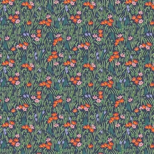 Rifle Paper Co - Bramble - Iris - RP910-NM1 Navy Multi Fabric