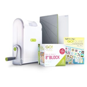 Accuquilt Ready. Set. GO! Ultimate Fabric Cutting System - 8" Qube Block set OR 9" Qube Block Set - 55700W