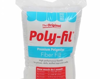 Premium Polyester Poly-Fil Stuffing - Choose size of Bag! Polyfill Polyfil Poly Fil Poly-Fil