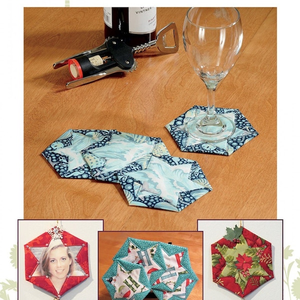 Hex Star Coasters & Ornaments - Dragonfly Fiberart Pattern Company