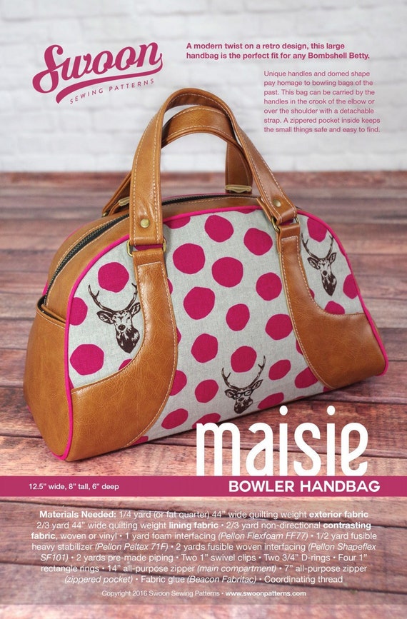 The Bowler Bag Sewing Pattern Quilting Patterns