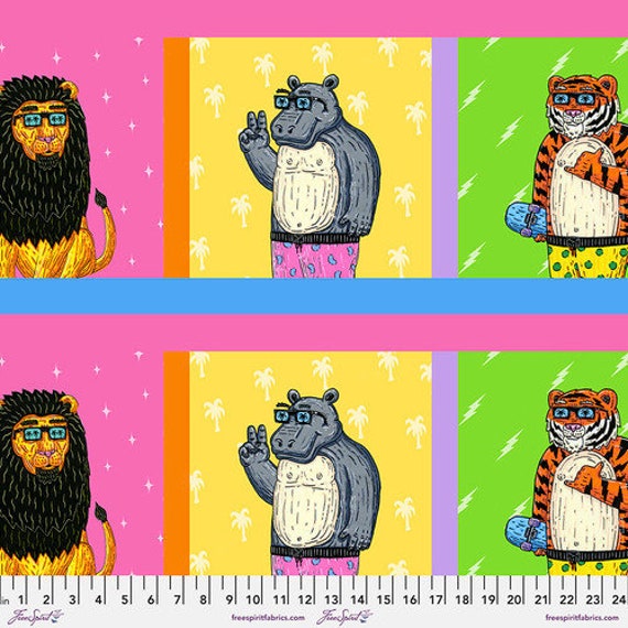 Tropical Jungle Jams Jungle Dudes Panel - Mulga - PER PANEL Tropical Jungle Jams Jungle Dudes Panel - Mulga - PER PANEL