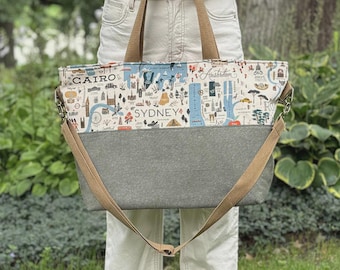 The Organized Traveler Bag Pattern By Around The Bobbin