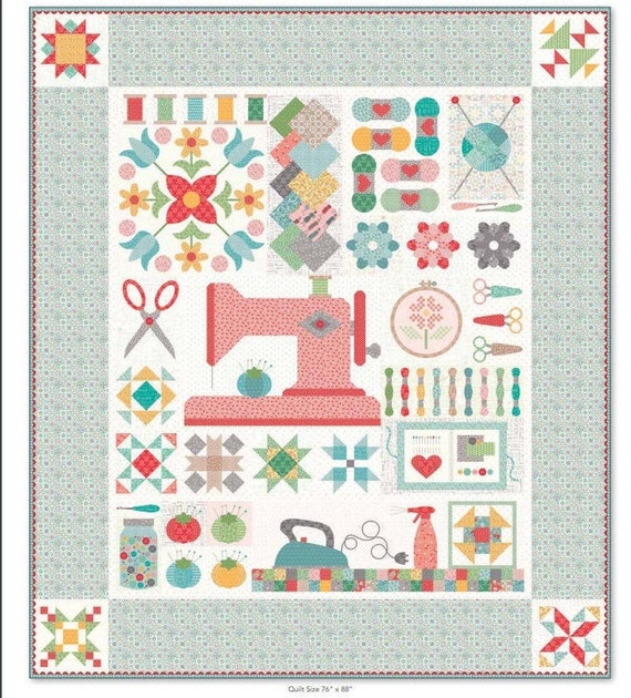 Kit, Quilty Sewing Machine Cover & Mat + Complete Pattern Book by Lori Holt