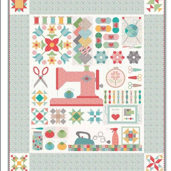 My Happy Place Quilt Kit Options -IN STOCK -Lori Holt -  Stitch Fabrics
