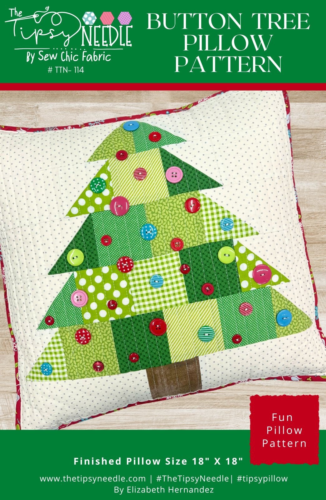 Button Tree Pillow Pattern Button Tree Pillow Pattern