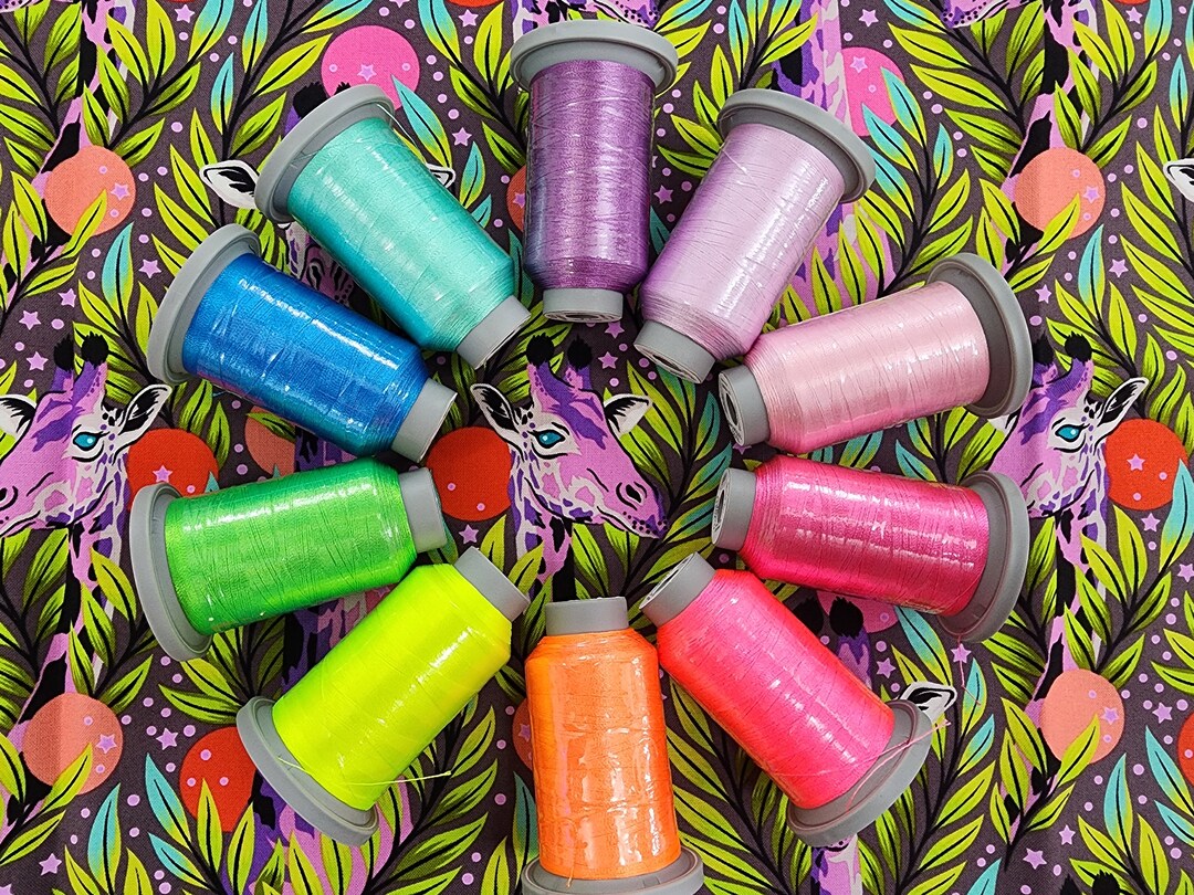 10 PC True NEON Glide Thread Set - Thread Set With Case by Glide ...