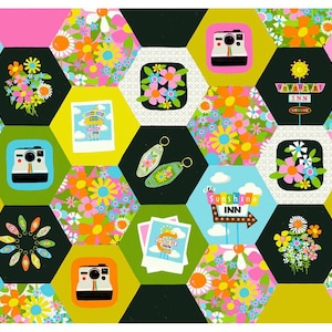 Sunshine Inn Panel Multi - Lysa Flower - PER PANEL Sunshine Inn Panel Multi - Lysa Flower - PER PANEL