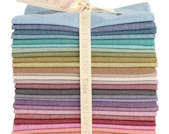 Tilda- Chambray Basics- Bundle - 28 pieces Fat Quarters or Fat Eighths