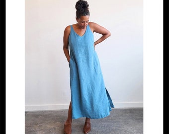 Sauvie Sundress Standard or Curvy Fit Dress Sewing Pattern by Sew House Seven