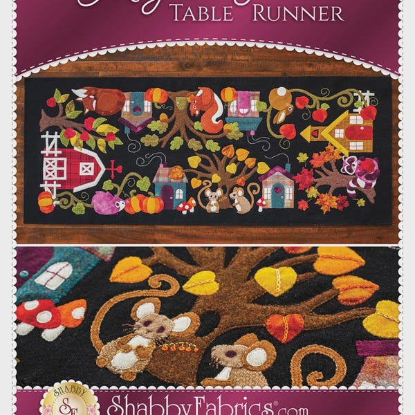 Magical Forest Table Runner Pattern By Shabby Fabrics