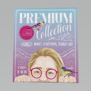 Tula Pink Aurifil Thread Premium Collection 50 wt, 10 Colors