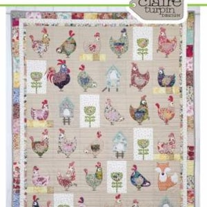 Claire Turpin Designs - Hühnerhaus Applikation Quilt Muster - Henhouse