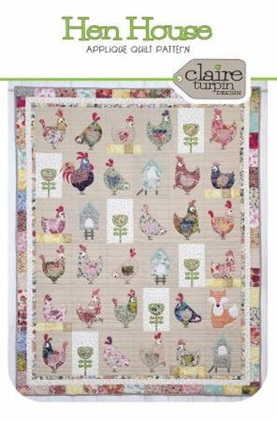 Hen House Applique Quilt Pattern Hen House Applique Quilt Pattern