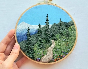Kit de bordado de paisajes Happy Trails de Jessica Long