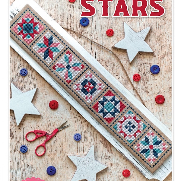 Stitchy Stars Cross Stitch Pattern - Its Sew Emma