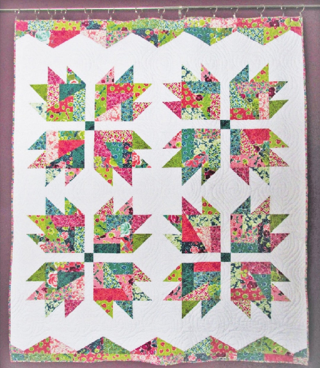 Scrap Crazy Bear Paw Quilt Pattern/ruler Options - From Cut Loose Press ...