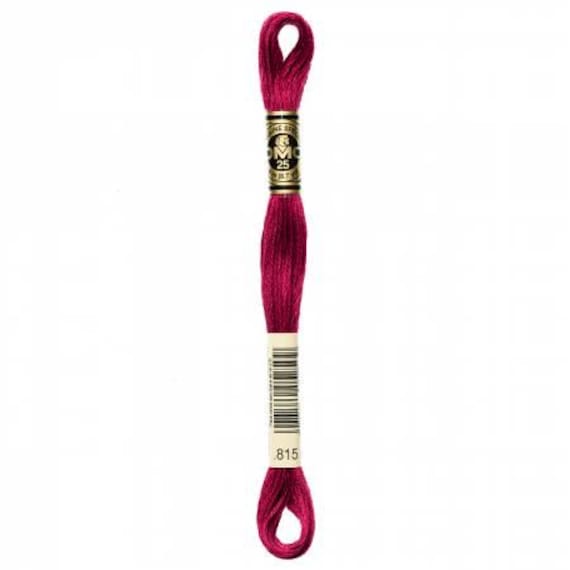 DMC Six Strand Embroidery Floss - 814 - 815 - 816 - 817 - 818