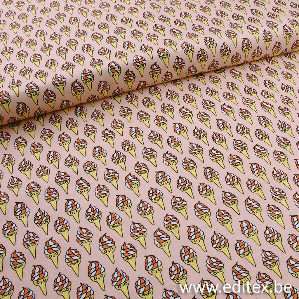 Eva Mouton - Editex Fabrics - Soft Serve Ice Cream - 100% Cotton
