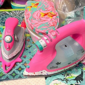 TULA PINK Oliso - Pro Plus Iron or Mini Iron with Trivet OR Custom Case - Sold Separately!