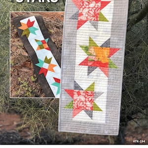 Desert Stars Quilt Table Runner Pattern - From Atkinson Designs